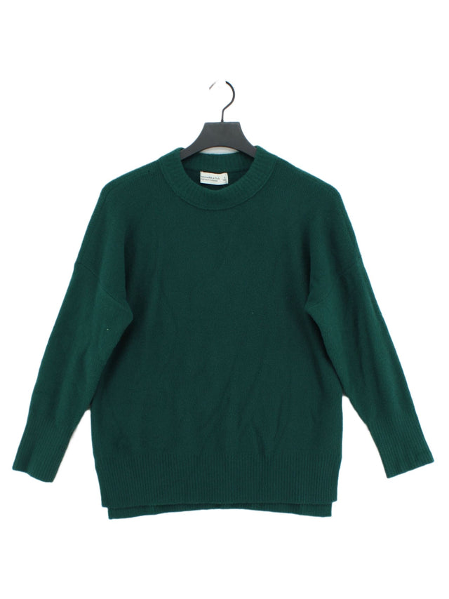 Abercrombie & Fitch Women's Jumper S Green 100% Nylon