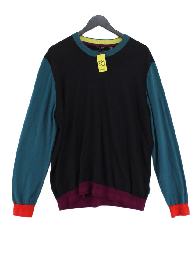 Ted Baker Men's Jumper Chest: 43 in Blue Wool with Acrylic