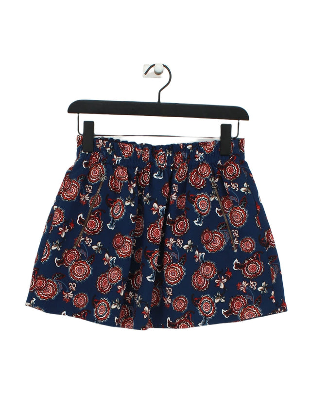 Trafaluc Women's Mini Skirt S Blue 100% Polyester