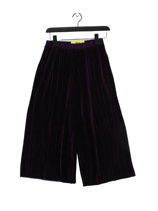 Zara Women's Trousers M Purple 100% Other