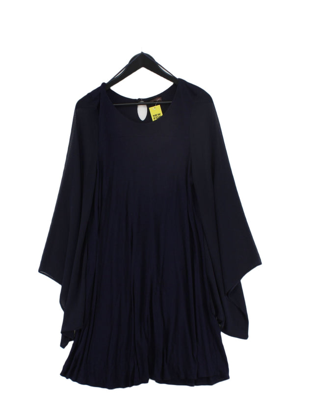 Phase Eight Women's Midi Dress UK 14 Blue Viscose with Polyester