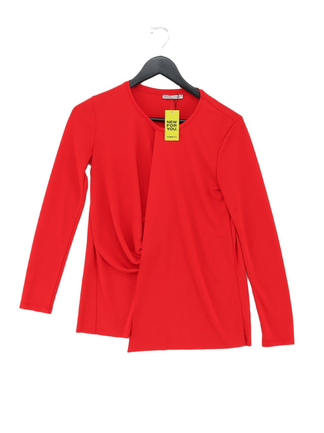 Zara Women's Top S Red 100% Polyester