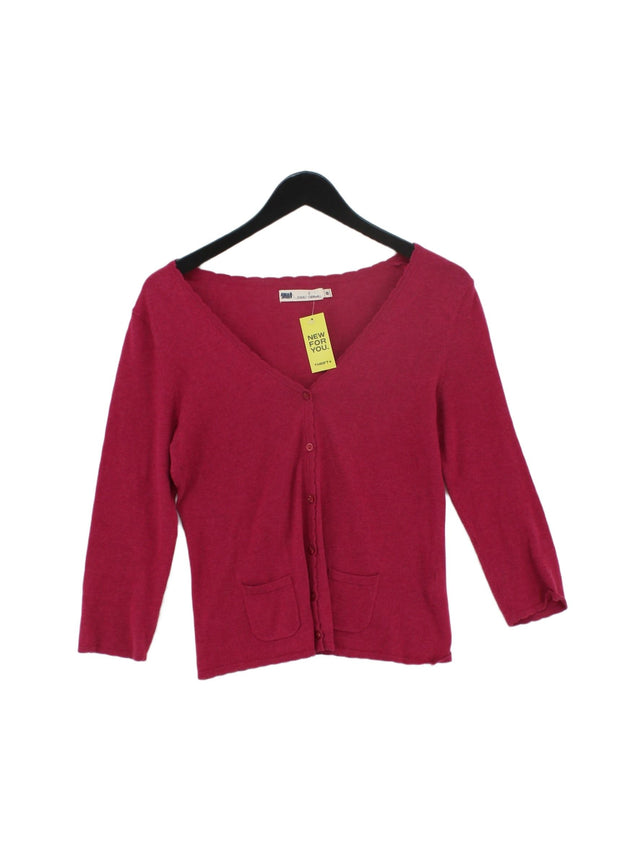 Seasalt Women's Cardigan UK 8 Pink 100% Cotton