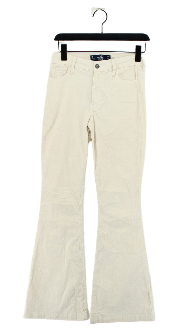 Hollister Women's Jeans W 25 in; L 32 in Cream Cotton with Elastane