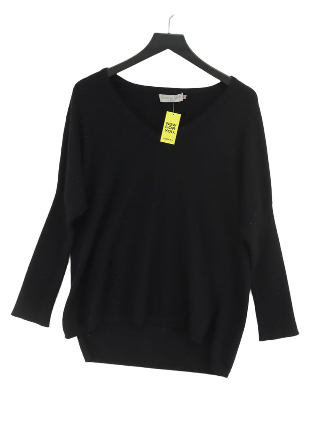 Scott X Scott Women's Jumper S Black 100% Cashmere