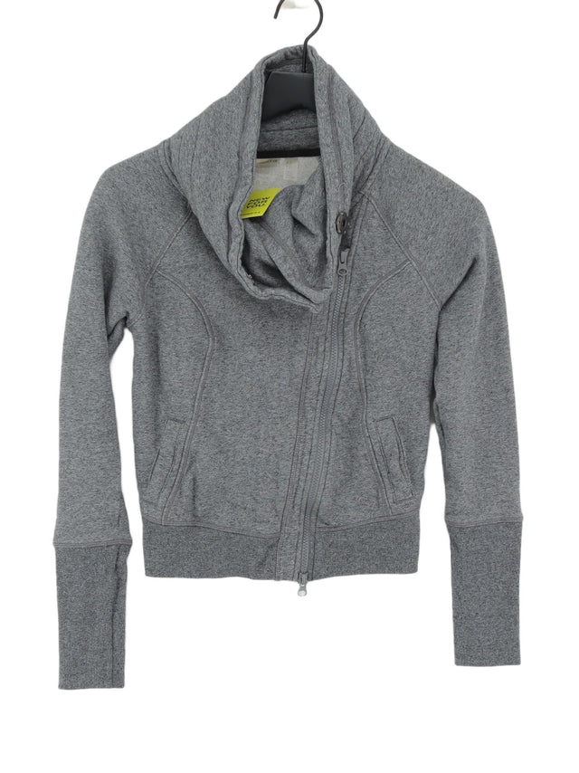 Zella Women's Hoodie XS Grey Cotton with Polyester, Spandex