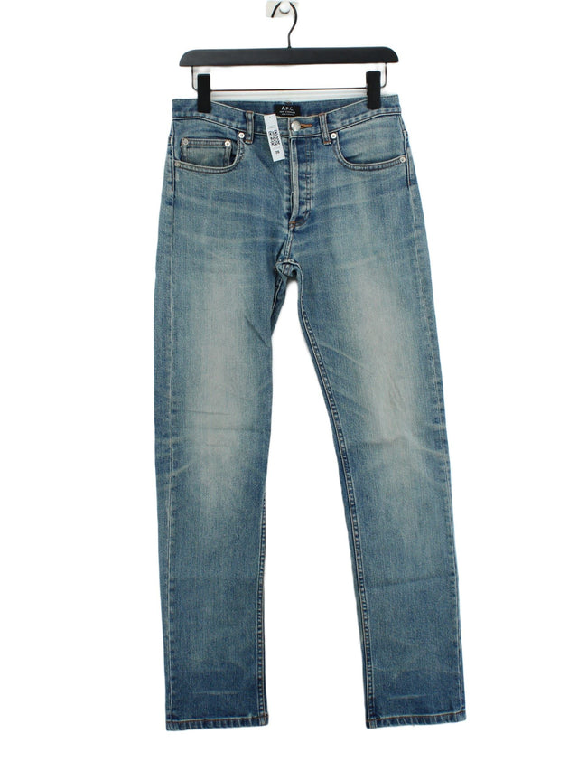 A.P.C. Men's Jeans W 29 in Blue Cotton with Other