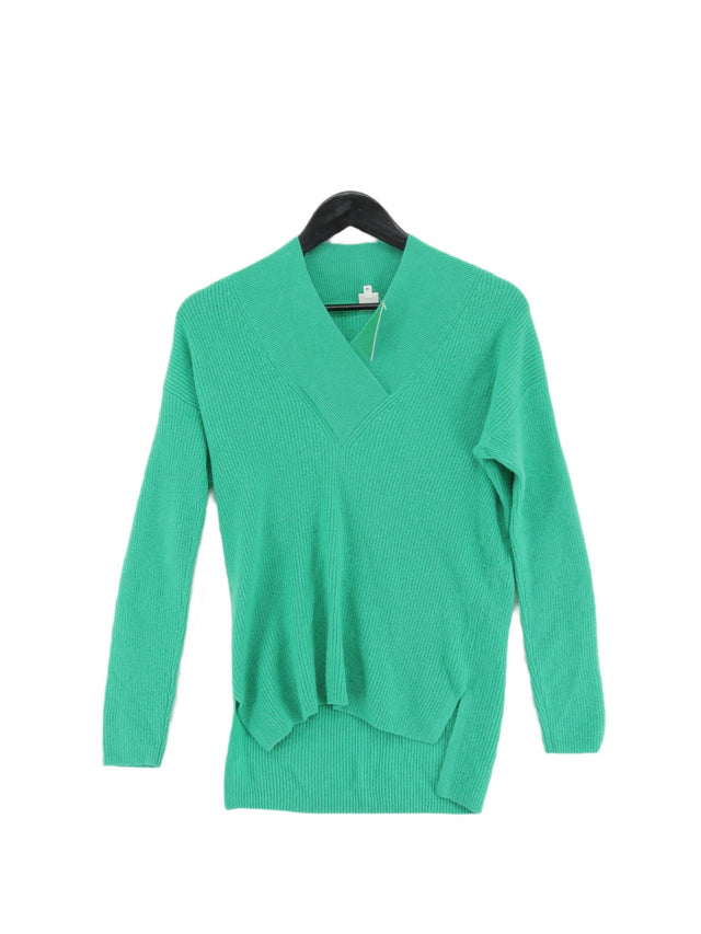 John Lewis Women's Jumper UK 8 Green 100% Cashmere