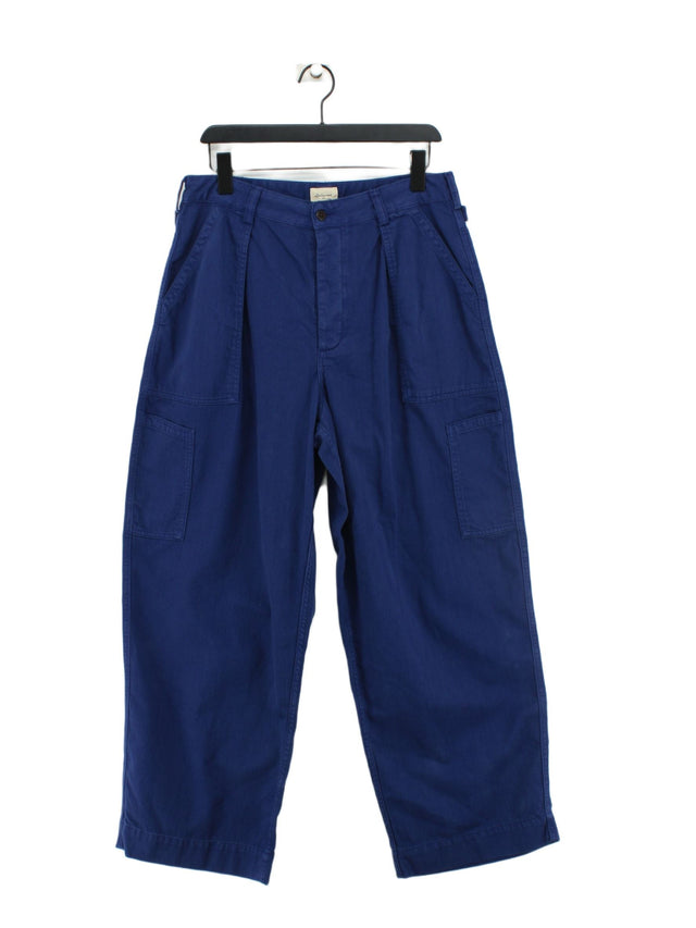Bellerose Women's Trousers W 30 in Blue 100% Cotton