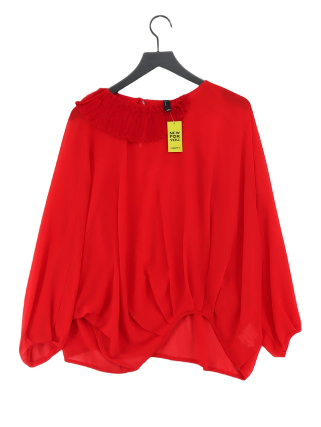 Vero Moda Women's Blouse M Red 100% Polyester