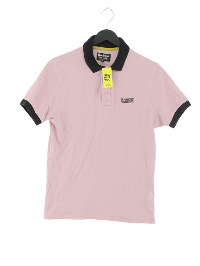 Barbour Men's Polo S Pink Cotton with Other