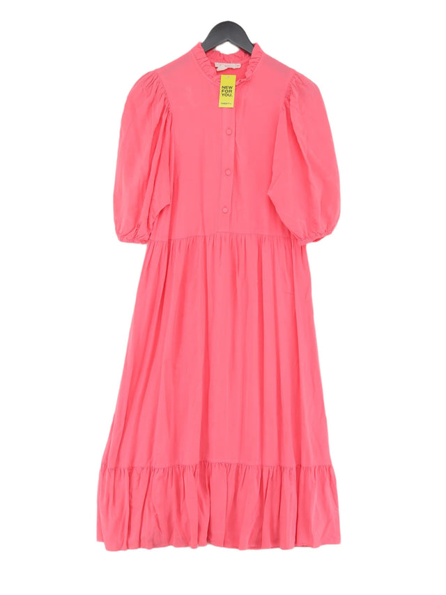 Finery Women's Midi Dress UK 10 Pink 100% Viscose
