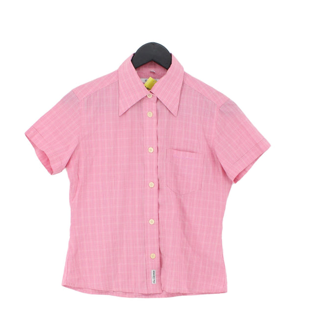 Ben Sherman Women's Shirt UK 8 Pink Cotton with Other, Polyester