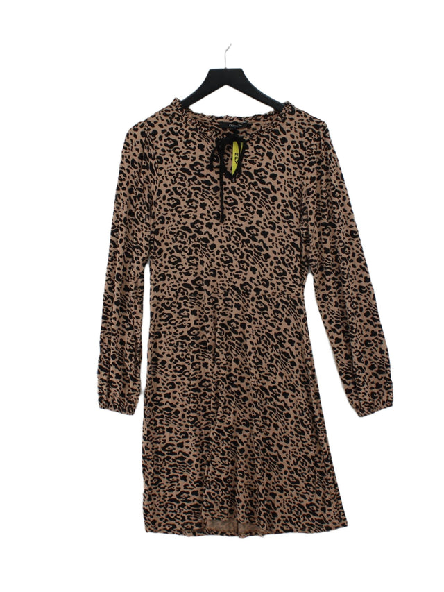 Next Women's Midi Dress UK 10 Brown 100% Other
