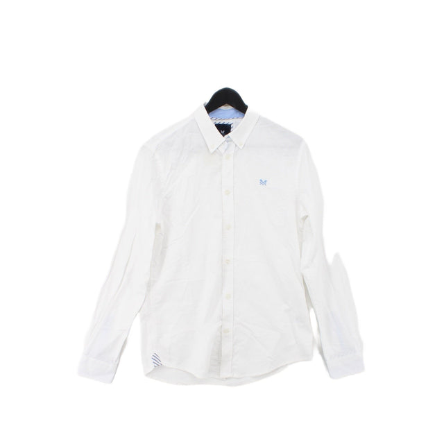 Crew Clothing Men's Shirt S White 100% Cotton