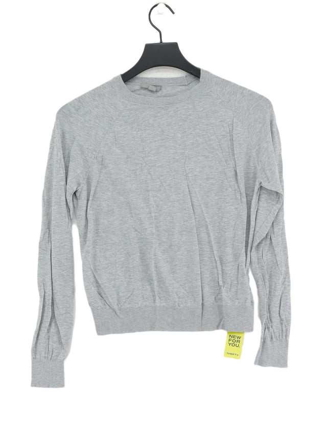 COS Women's Jumper S Grey 100% Cotton