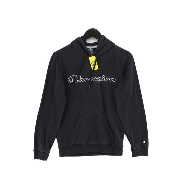 Champion Men's Hoodie XS Black Cotton with Polyester