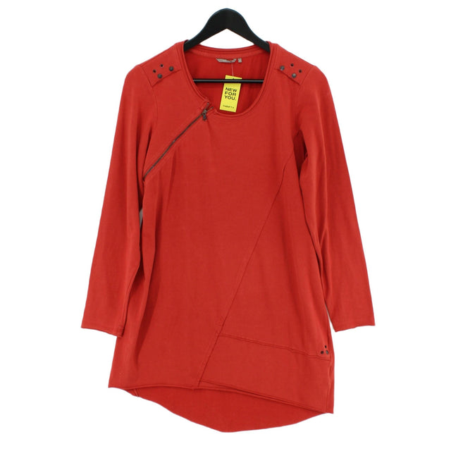 Sandwich Women's Midi Dress M Red Cotton with Elastane