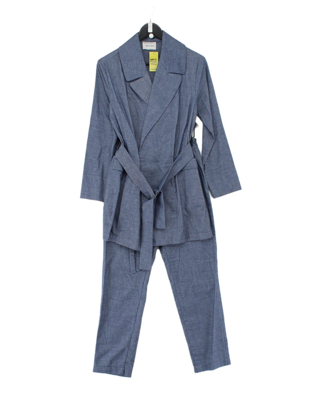 I Am Studio Women's Two Piece Suit XS Blue 100% Cotton