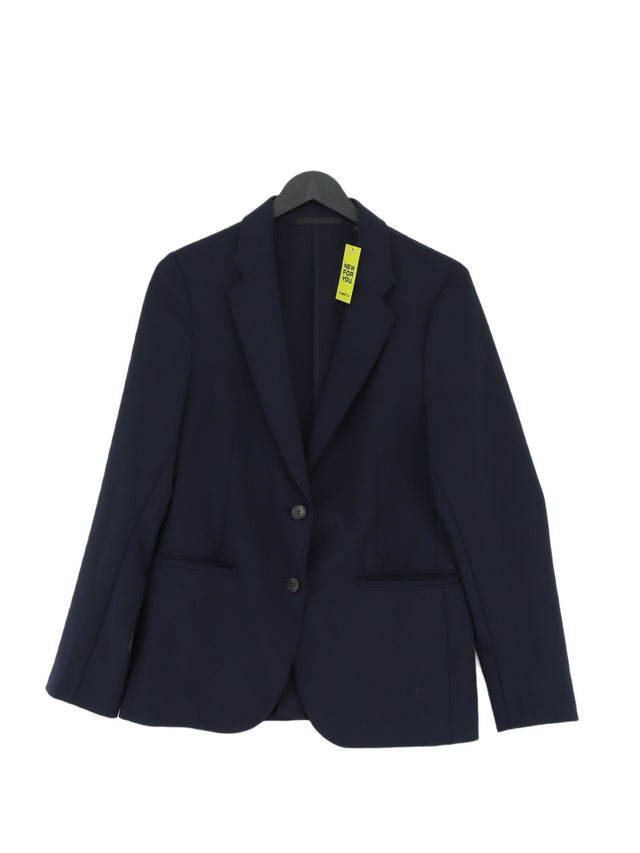 Uniqlo Women's Blazer S Blue 100% Polyester