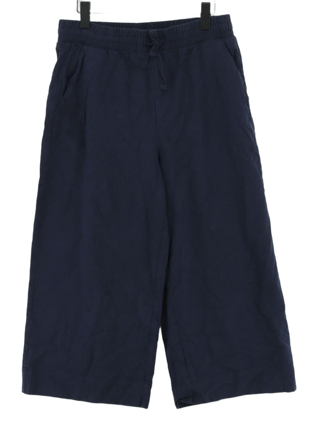 Monki Women's Suit Trousers M Blue 100% Cotton