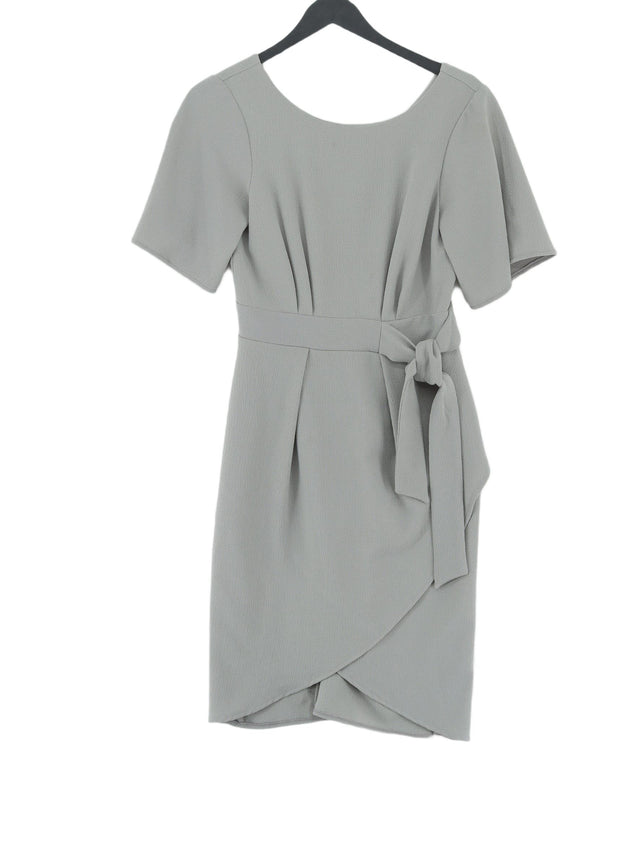 Closet Women's Midi Dress UK 8 Grey Polyester with Elastane