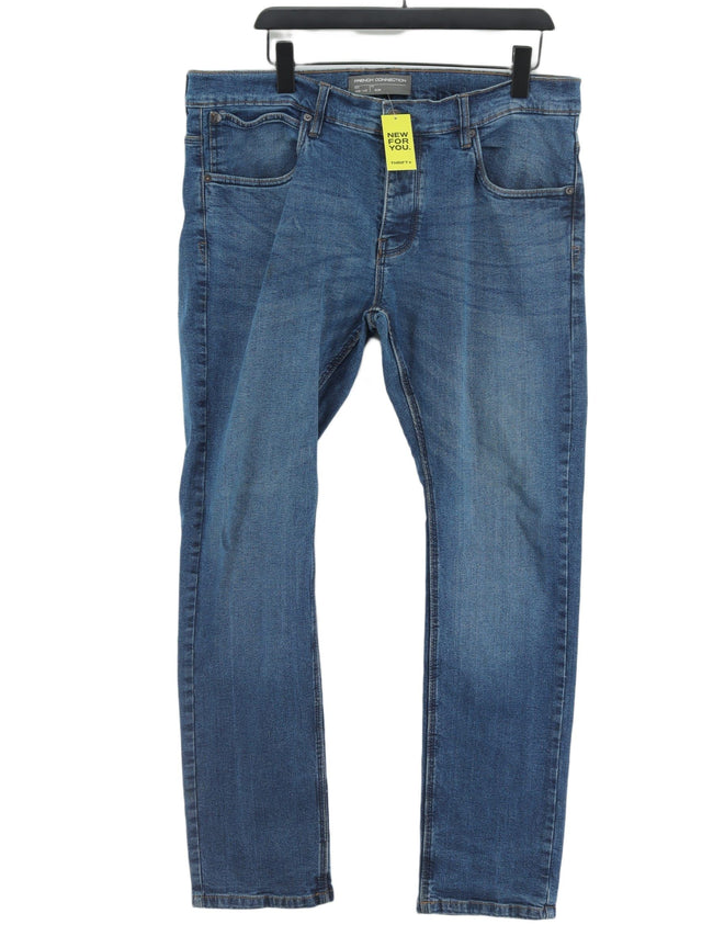 French Connection Men's Jeans W 36 in; L 32 in Blue Cotton with Elastane