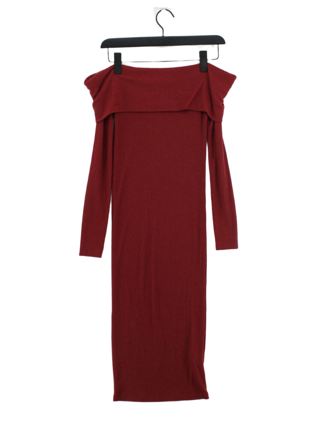 Tally Weijl Women's Midi Dress S Red Polyester with Viscose