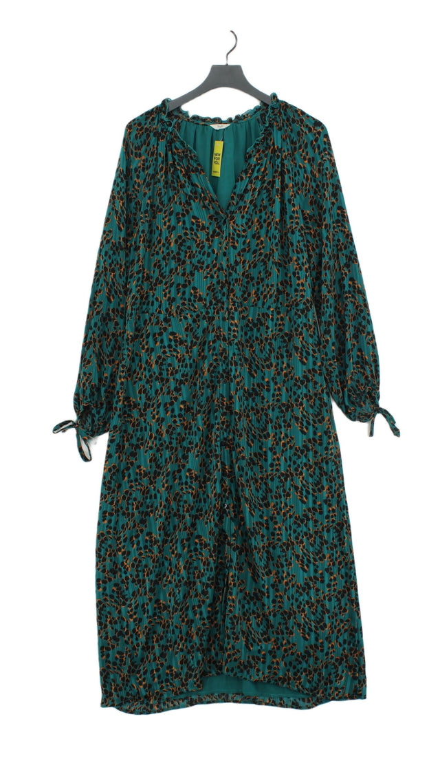 Hush Women's Maxi Dress UK 14 Green 100% Polyester