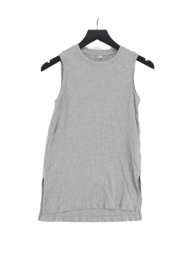 Uniqlo Women's T-Shirt S Grey 100% Cotton