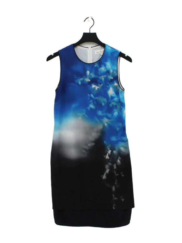 Damsel In A Dress Women's Midi Dress UK 8 Blue Silk with Polyester