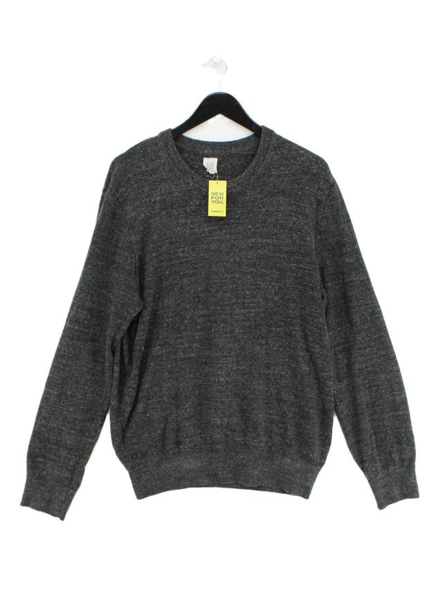 Gap Men's Jumper L Grey Cotton with Polyester
