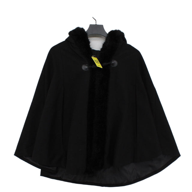 New Look Women's Coat S Black Polyester with Spandex, Viscose