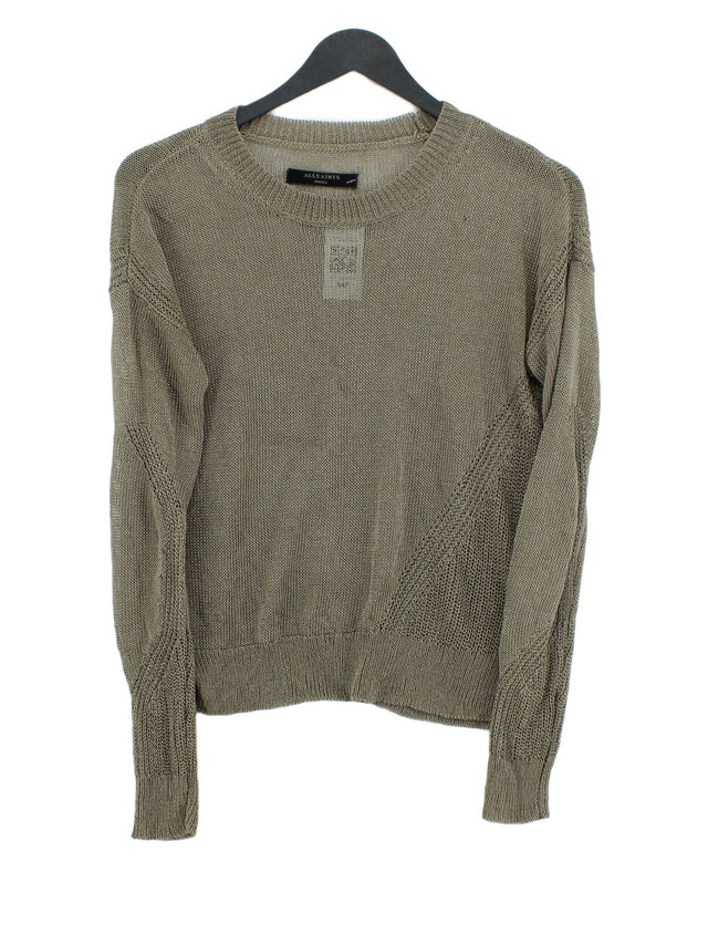 AllSaints Women's Jumper S Tan Viscose with Other