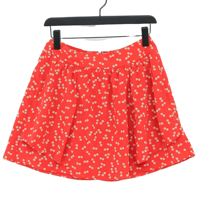Gap Women's Mini Skirt UK 4 Red 100% Polyester