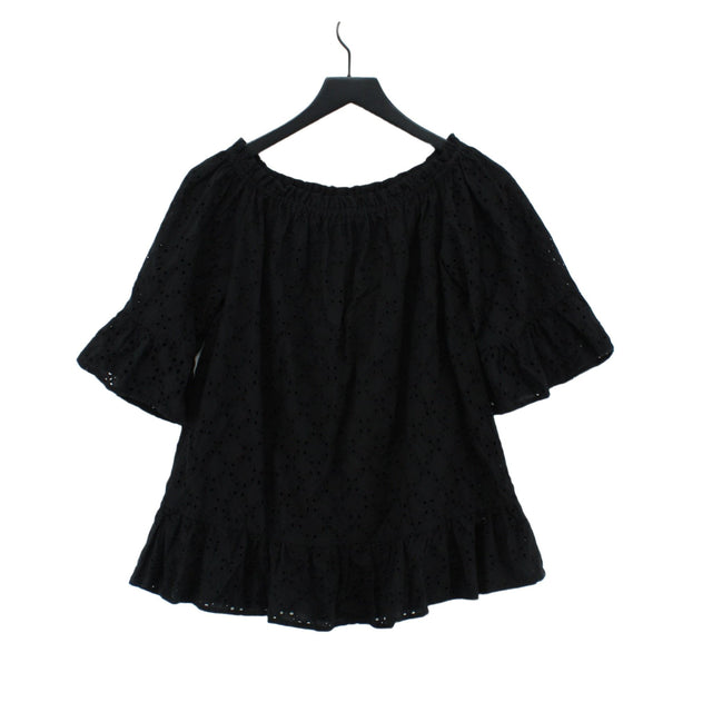 Pampelone Women's Top M Black 100% Cotton