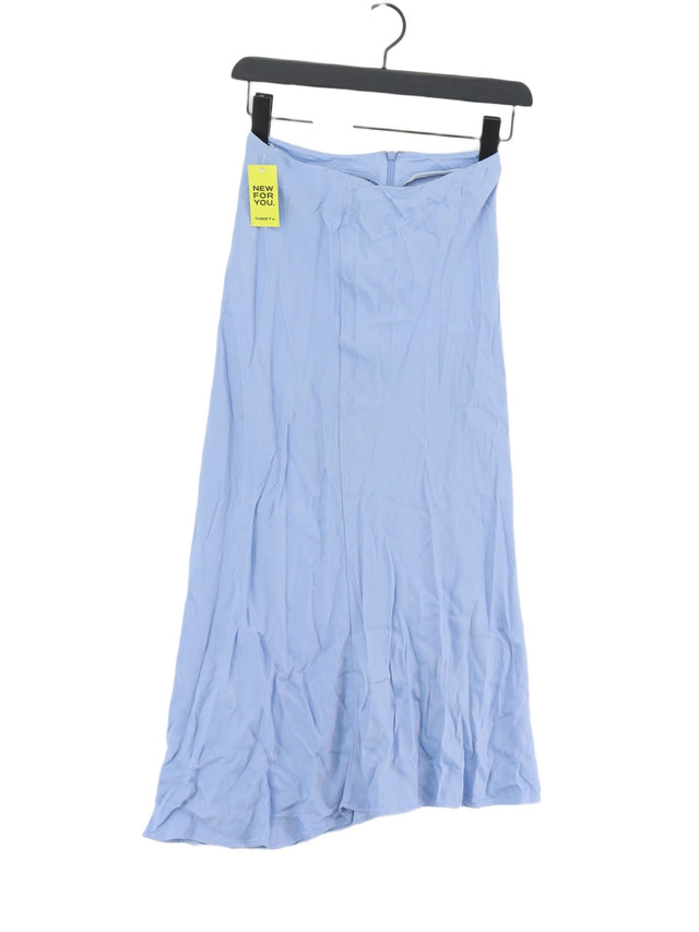 & Other Stories Women's Midi Skirt UK 4 Blue 100% Viscose