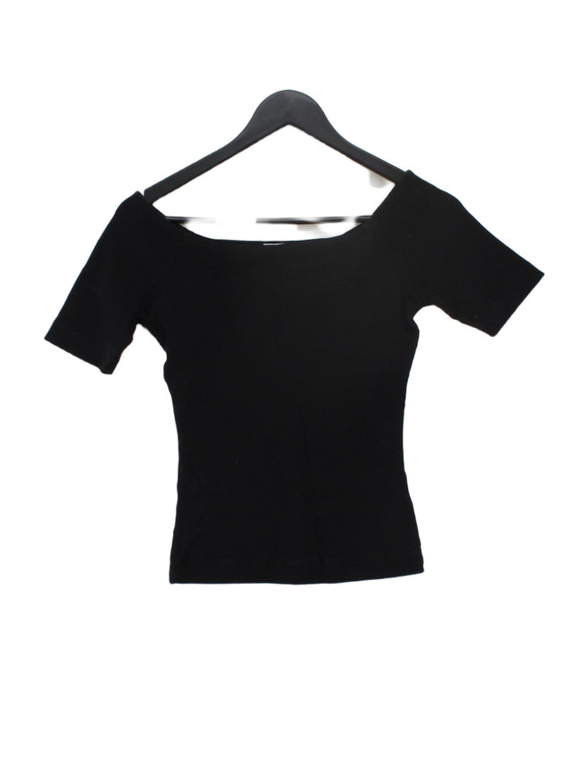 Albaray Women's T-Shirt UK 8 Black Cotton with Elastane