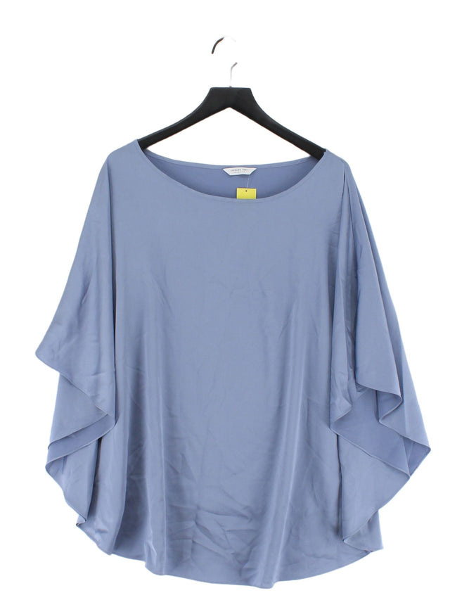 Jacques Vert Women's Blouse UK 22 Blue 100% Polyester