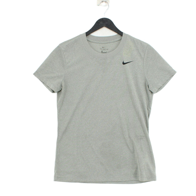 Nike Women's T-Shirt S Grey 100% Polyester