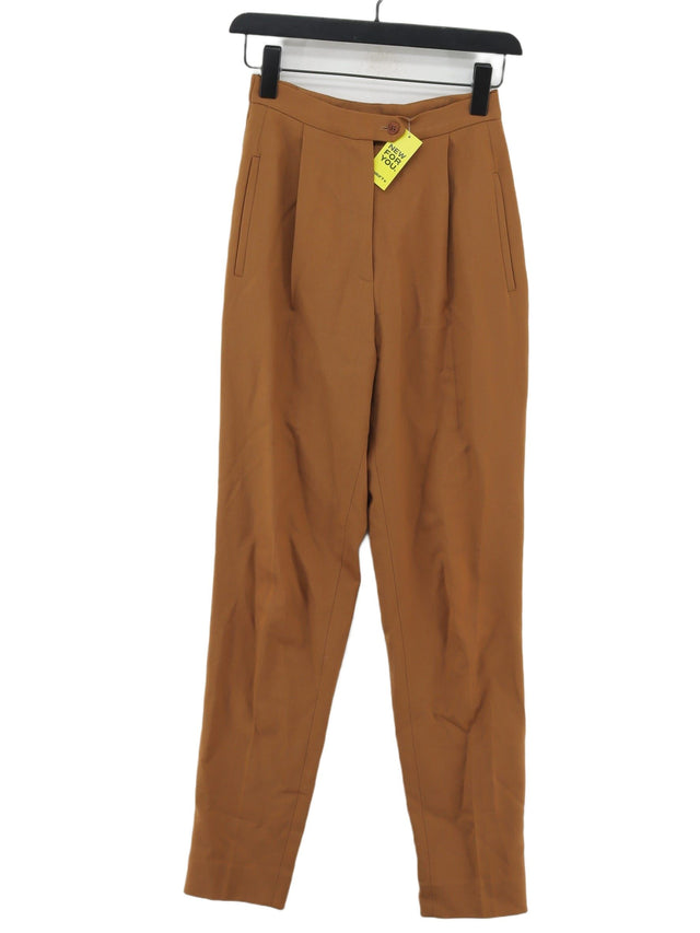 Aquascutum Women's Suit Trousers W 24 in Brown 100% Wool