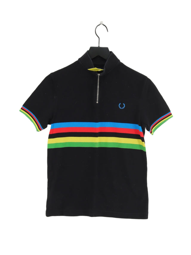 Fred Perry Men's Polo Chest: 36 in Black 100% Cotton