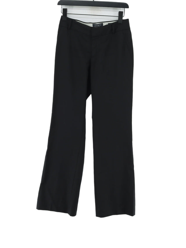 Banana Republic Women's Suit Trousers UK 6 Black Wool with Elastane, Polyester