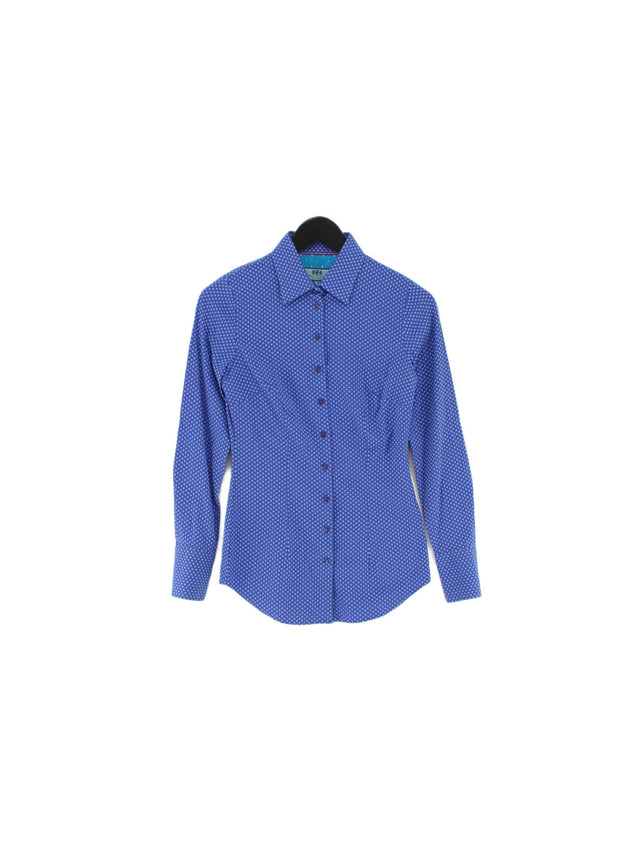 Hawes & Curtis Women's Shirt UK 6 Blue 100% Cotton