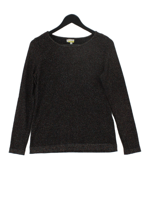 Hobbs Women's Jumper S Black Cotton with Polyester, Wool