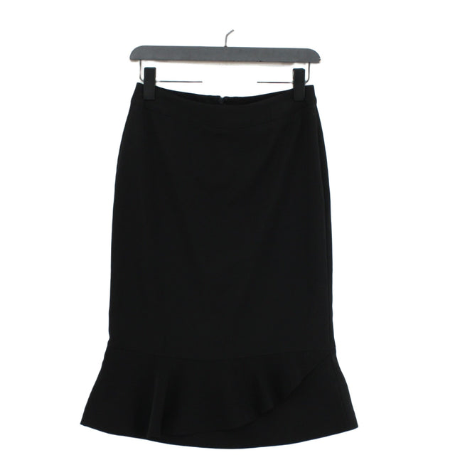 Bay Women's Midi Skirt UK 10 Black Polyester with Elastane