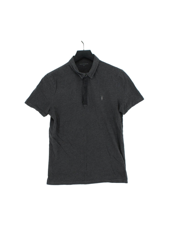 AllSaints Women's Polo S Grey 100% Other