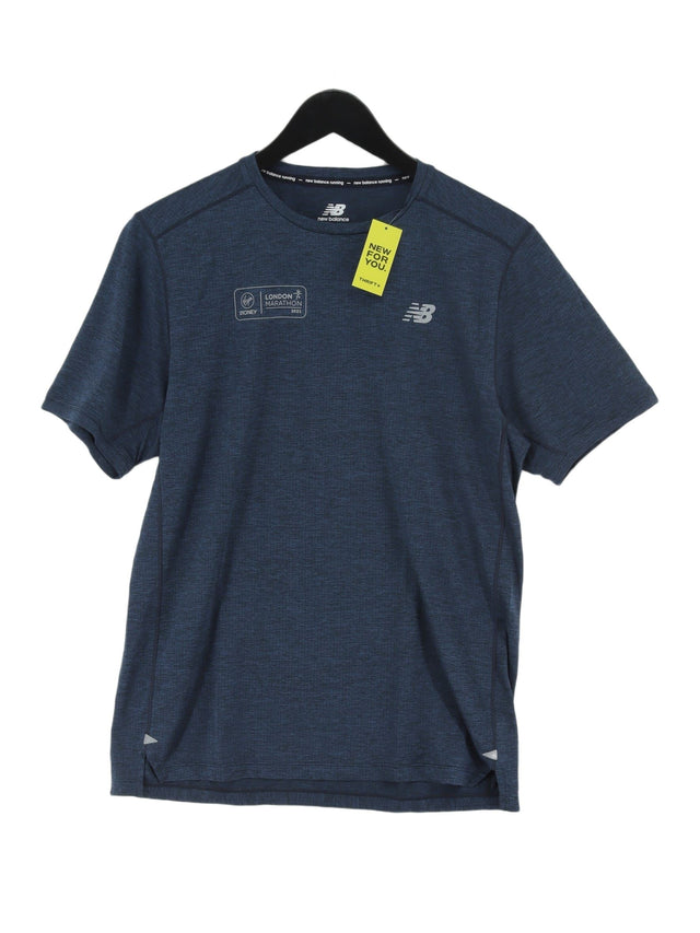 New Balance Men's T-Shirt M Grey 100% Other