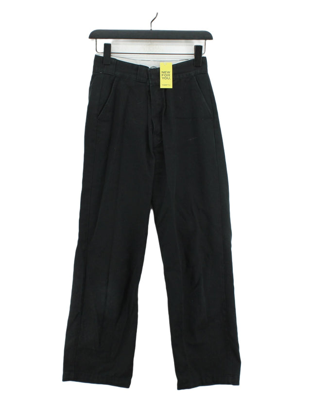 Dickies Men's Trousers W 28 in Black Polyester with Cotton