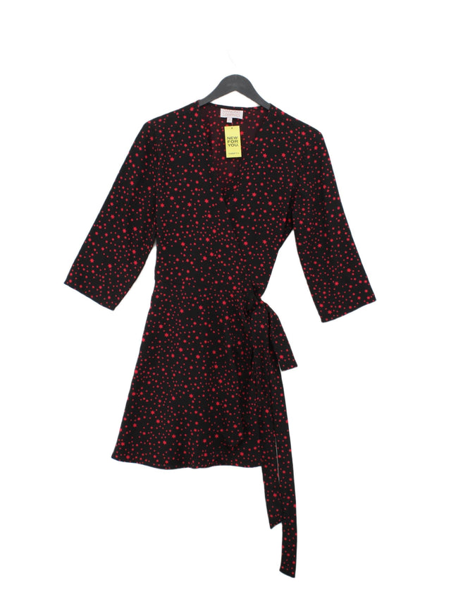 Dancing Leopard Women's Midi Dress UK 12 Black 100% Polyester